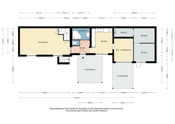 Plattegrond - IJsselstraat 26, 6413 VW Heerlen - IJsselstraat 26 Heerlen - Begane grond 2D.jpg